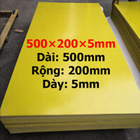 Tấm Phíp Thủy Tinh 500×200×5mm (HÀNG CÓ SẴN, NHẬN CẮT THEO YÊU CẦU)