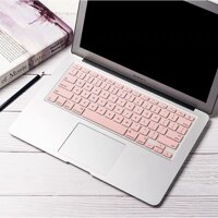 Tấm phủ phím bằng silicon cho Macbook chống bụi, chống nước nhiều màu - Hồng thường - Macbook Pro 16 inch