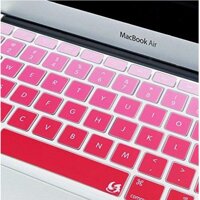Tấm phủ phím bằng silicon cho Macbook chống bụi, chống nước nhiều màu - Gradient Red - Macbook Pro 15.4 inch đời từ 2016 - 2019 Touch Bar
