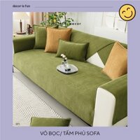 Tấm phủ sofa, vỏ bọc ghế nội thất vải chenille nhiều màu size 70