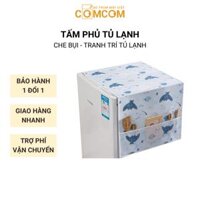 Tấm phủ tủ lạnh máy giặt - Khăn che bụi chống thấm nước - Thiết kế túi 2 bên đựng đồ tiện lợi