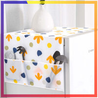 Tấm phủ tủ lạnh PEVA chống thấm, đặc biệt tấm phủ tủ lạnh có nhiều ngăn vô cùng tiện lợi để chứa đồ dùng cần thiết cho gia đình - Mẫu 2