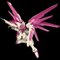 Tấm phun kim loại màu anh đào phấn hoa Gundam sơ sinh miễn phí Gundam mô hình bé trai Đồ chơi lắp ráp Mech