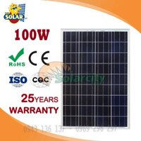 TẤM PIN MẶT TRỜI 100W + MC4