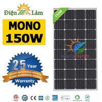 Tấm pin mặt trời Mono 150W WorldEnergy