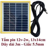 Tấm pin MONO năng lượng mặt trời 6v-5w - Số 5 12v-2w