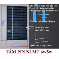 Tấm pin MONO năng lượng mặt trời 6v-5w - Số 3 1 tấm 6v-5w