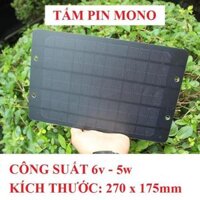 Tấm pin MONO năng lượng mặt trời 6v-5w - MONO 6V-5W Mất Nắp