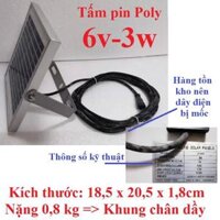 Tấm pin MONO năng lượng mặt trời 6v-5w - Số 4 6v-3w chân dây
