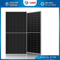 Tấm Pin Năng Lượng Mặt Trời 2 Mặt Kính 555W LONGi Hi-MO 5m