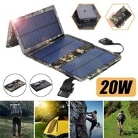 Tấm Pin Năng Lượng Mặt Trời 5v Gấp Gọn Linh Hoạt Chống Thấm Nước Cổng usb Cho Điện Thoại Di Động