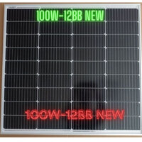 Tấm pin năng lượng mặt trời Mono 100W 12BB  MỚI 2024- 760*670*30mm Hiệu Suất Cao