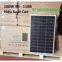 Tấm pin năng lượng mặt trời Mono 100w Tặng Jack MC4 -  580*935*30mm Hiệu Suất Cao