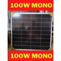Tấm pin năng lượng mặt trời 100W mono HIỆU SUẤT CAO NHẤT tặng jack MC4  CÔNG NGHỆ MỚI 100W 18V 10BB-11BB