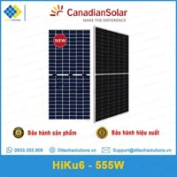 TẤM PIN NĂNG LƯỢNG MẶT TRỜI CANADIAN HIKU6-555W