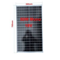 Tấm pin năng lượng mặt trời 50W Mono (hàng ODM làm đèn năng lượng mặt trời)