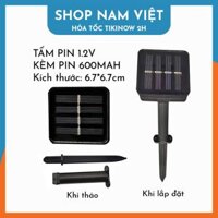 Tấm Pin Năng Lượng Mặt Trời 1.2V - 24V Kèm Pin Dành Cho Đèn Led Solar Không Kèm Đèn - 1.2V, Pin 600mah