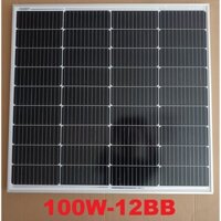 Tấm pin năng lượng mặt trời Mono 100W 12BB  MỚI 2024- 760*670*30mm Hiệu Suất Cao