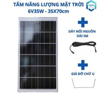 TẤM PIN NĂNG LƯỢNG MẶT TRỜI MONO 6V 35W 35x70cm - TEKI