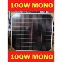 Tấm pin năng lượng mặt trời 100W mono HIỆU SUẤT CAO NHẤT tặng jack MC4  CÔNG NGHỆ MỚI 100W 18V 10BB-11BB