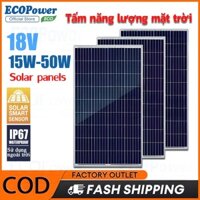 Tấm pin năng lượng mặt trời MONO 15W-50W Solar Panel sỉ giá tốt Tiết kiệm tiền và điện
