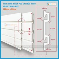 Tấm rãnh nhựa PVC treo hàng trưng bày