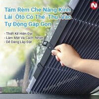 Tấm Rèm Chắn Nắng Kính Lái Ôtô Xe Hơi Chống Nóng Làm Mát 3D Cao Cấp Chống Tia Cực Tím Tráng Bạc Nhỏ Gọn Tiện Lợi