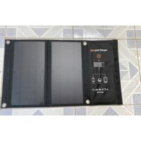 Tấm Sạc Pin Năng Lượng Mặt Trời 5V 15W (2 cổng USB)(tặng kèm 5.2m cáp sạc+4 khoen D)(NLMT)