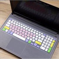 Tấm silicon bảo vệ bàn phím laptop Dell 15 inch - Tấm phủ bàn phím - Hồng pha