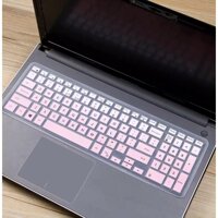 Tấm silicon bảo vệ bàn phím laptop Dell 15 inch - Tấm phủ bàn phím - Hồng