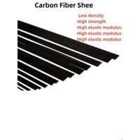 Tấm sợi Carbon 0,3 0,5 0,6 0,8 1 1,5 2mm Tấm sợi Carbon dày Thanh Carbon cứng 3K diều cực