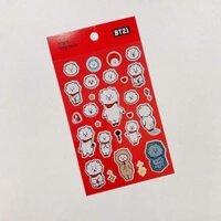 Tấm Sticker BT21 Dễ Thương - Hình Dán BTS - 5