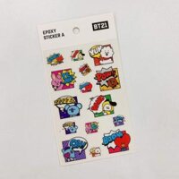 Tấm Sticker BT21 Dễ Thương - Hình Dán BTS - 3