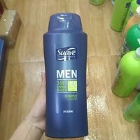 Tắm Suave nam 3 in 1 828ml