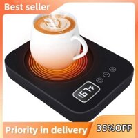 Tấm sưởi cà phê cho bàn làm việc với cài đặt 3 bước / Công tắc cảm biến / Tự động tắt, phích cắm màu đen của Mỹ