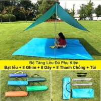 Tấm tăng lều dã ngoại cắm trại du lịch ngoài trời kèm dây căng chống nắng,mưa
