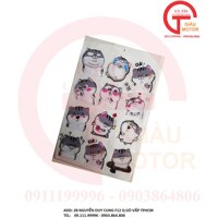 TẤM TEM HÌNH MÈO AMI SIÊU DỄ THƯƠNG DÁN TRANG TRÍ VẬT DỤNG , BẰNG DECAL NHỰA DẺO