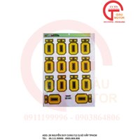 TẤM TEM LOGO OHLINS MÀU VÀNG ĐEN DÁN TRANG TRÍ XE , VẬT DỤNG.BẰNG DECAL NHỰA NỔI, CHỐNG NƯỚC, BẾN MÀU