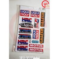 TẤM TEM LOGO PHỤ TÙNG DÁN XE SIZE NHỎ DÁN MỌI VỊ TRÍ XE BẰNG DECAL NHỰA DẺO, CHỐNG NƯỚC