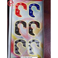 TẤM TEM ỐP KHÓA XE WINNER BẮNG DECAL CHỐNG NƯỚC CHO XE MÁY
