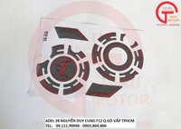 TẤM TEM ỐP LỐC MÁY XE HONDA WINNER MÀU ĐỎ ĐEN BẰNG NHỰA DẺO