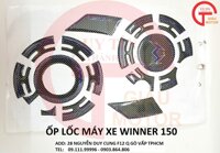 TẤM TEM ỐP LỐC MÁY XE HONDA WINNER MÀU ĐEN XANH BẰNG NHỰA DẺO