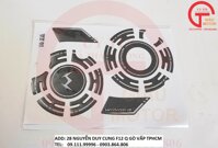 TẤM TEM ỐP LỐC MÁY XE HONDA WINNER MÀU ĐEN BẰNG NHỰA DẺO