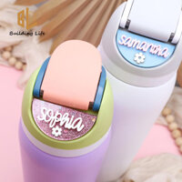 Tấm tên cá nhân 3D cho Owala Tấm tên cốc uống miễn phí Miếng dán tên Owala Cốc tên cho nắp Thẻ tên Acrylic tùy chỉnh 24oz 32oz 40oz Nắp chai nước Topper Phụ kiện cốc