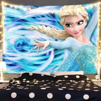 Tấm thảm nền Frozen cho phòng trẻ em, tấm thảm tường nền công chúa Elsa, tấm thảm đầu giường công chúa Frozen Aishah