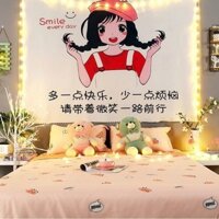 Tấm Thảm Nền Vải Trang Trí Đầu Giường Vải Treo Tường ins Phong Cách Tấm Thảm Giấy Dán Tường Phòng Ngủ Ký Túc Xá Sửa Đổi Phòng Bố Trí OLEWWS6