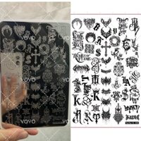 Tấm thép làm móng tay Brother Extra Large Fine Pattern Mẫu đẹp 02.17