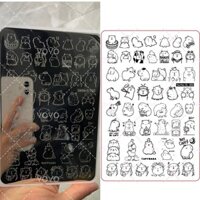 Tấm thép làm móng tay Kapibara Khuôn thẩm mỹ mỹ 02.17