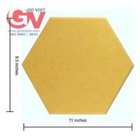 Tấm tiêu âm hình lục giác combo 15 tấm ( Hexagonal Acoustic Sonic) KT(24,13x27,94)cm Màu vàng EG-39