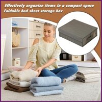 Tấm tổ chức và lưu trữ Tấm ga trải giường sắp xếp lưu trữ có thể gập lại Hộp đựng tiết kiệm không gian có thể xếp chồng lên nhau Thùng hiklvn